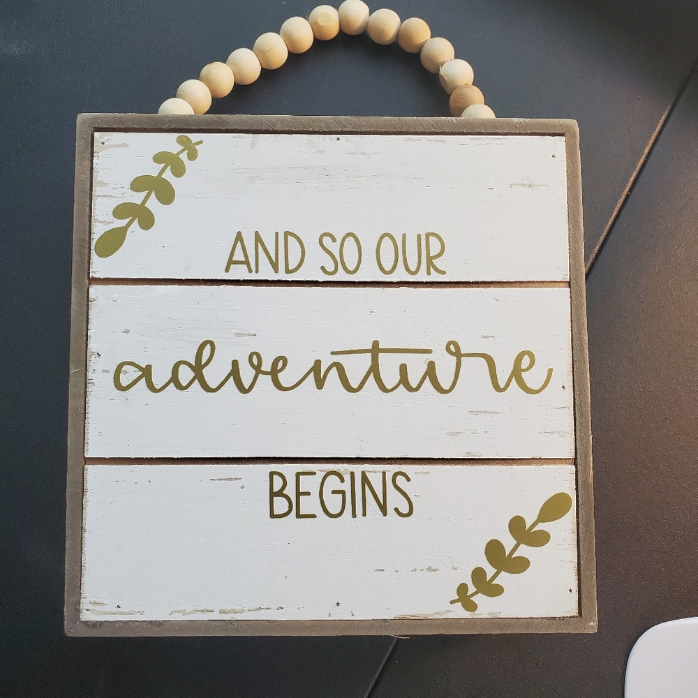 Hand made sign